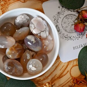 Flower Agate Tumbles - Large