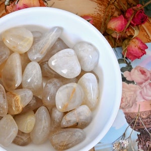 Golden Rutilated Quartz Tumbles