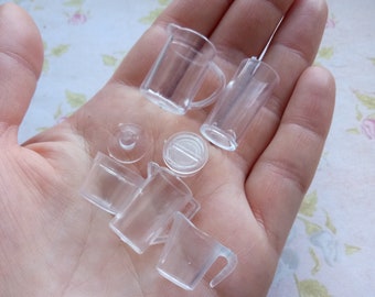 Moules 3D en silicone sous forme de cruches de différentes formes et tailles (1:12). Formes pour résine époxy (également UV) et plastique.