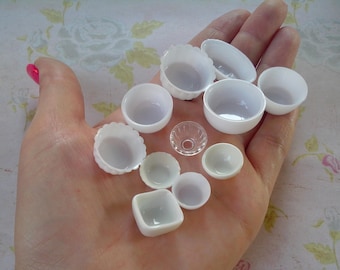 Silicone 3D-molds in the form of pialas of various shapes and sizes (1:12). Molds for polymer clay and plastic.