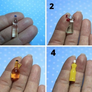 Silicone 3D-molds in the form of bottles of different shapes and sizes 1:12. Molds for polymer clay, epoxy resin also UV and plastic. image 2