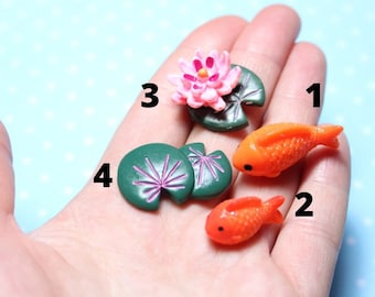 Silicone 3D-molds miniature fish of various shapes and sizes. Forms for polymer clay and plastic.