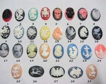 Silicone molds in the form of cameos (25 * 18mm). Molds for polymer clay
