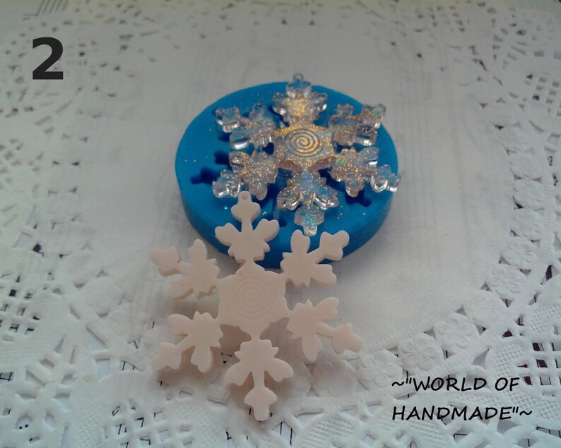 Silicone forms in the form of Christmas trees and snowflakes | Etsy
