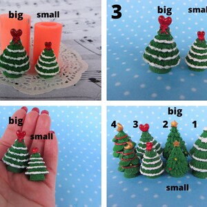 Silicone 3D Molds for Miniature Christmas Trees of Various - Etsy
