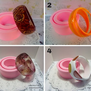Silicone mold in the form of High Bracelet. Mold for epoxy resin
