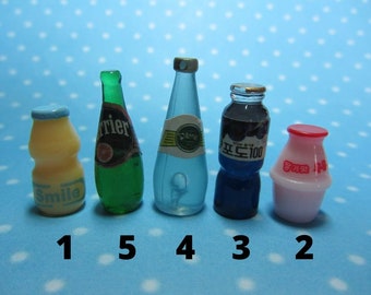 Moldes 3D de silicona en forma de botellas de diferentes formas y tamaños (1:12). Moldes para arcilla polimérica, resina epoxi (también UV) y plástico.