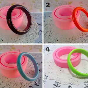 Silicone mold in the form of  Bracelet . Mold for epoxy resin