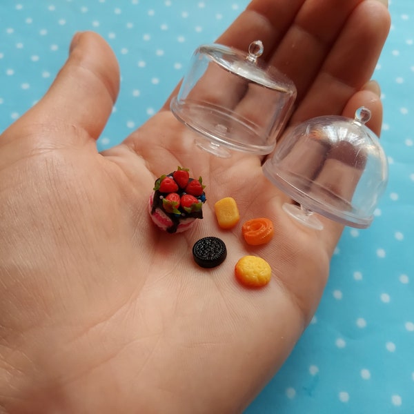 Moules en silicone pour plats miniatures et aliments de différentes formes et tailles. Moules pour pâte polymère, résine époxy (également UV) et plastique.