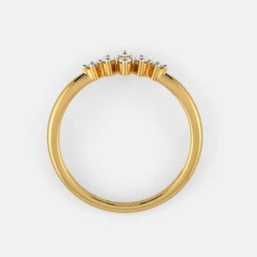 Delicate Moissanite Ring, Round Cut shops Gold Ring, Sterling Silver Ring, Engagement Ring, Diamond Ring for Women, Gift for Her, Anniversary Gift