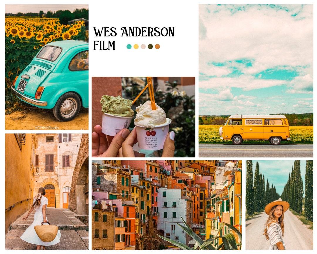 6 Wes Anderson Inspired Lightroom Presets Warm Tones Desert Cinematic