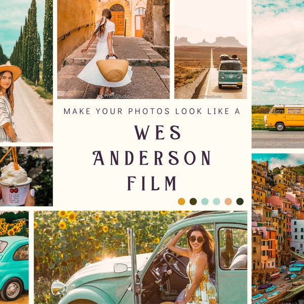 Wes Anderson Lightroom Presets Etsy