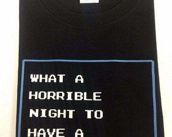 Castlevania II: Simon's Q "What a horrible night to have a curse" Shirt