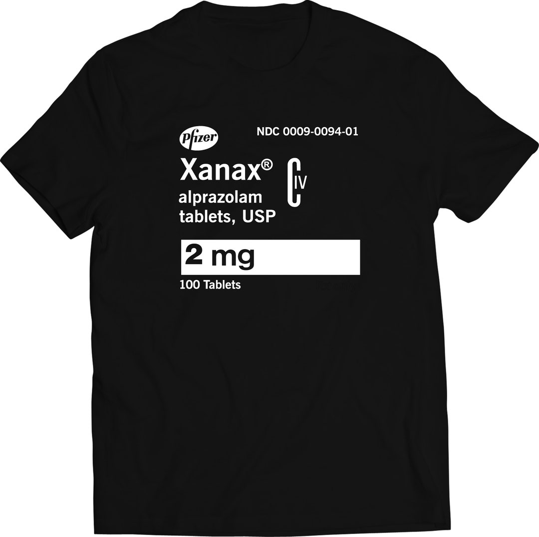 Xanax Logo Tshirt Etsy