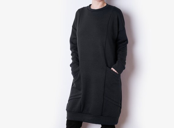 oversized sweater dress with pockets