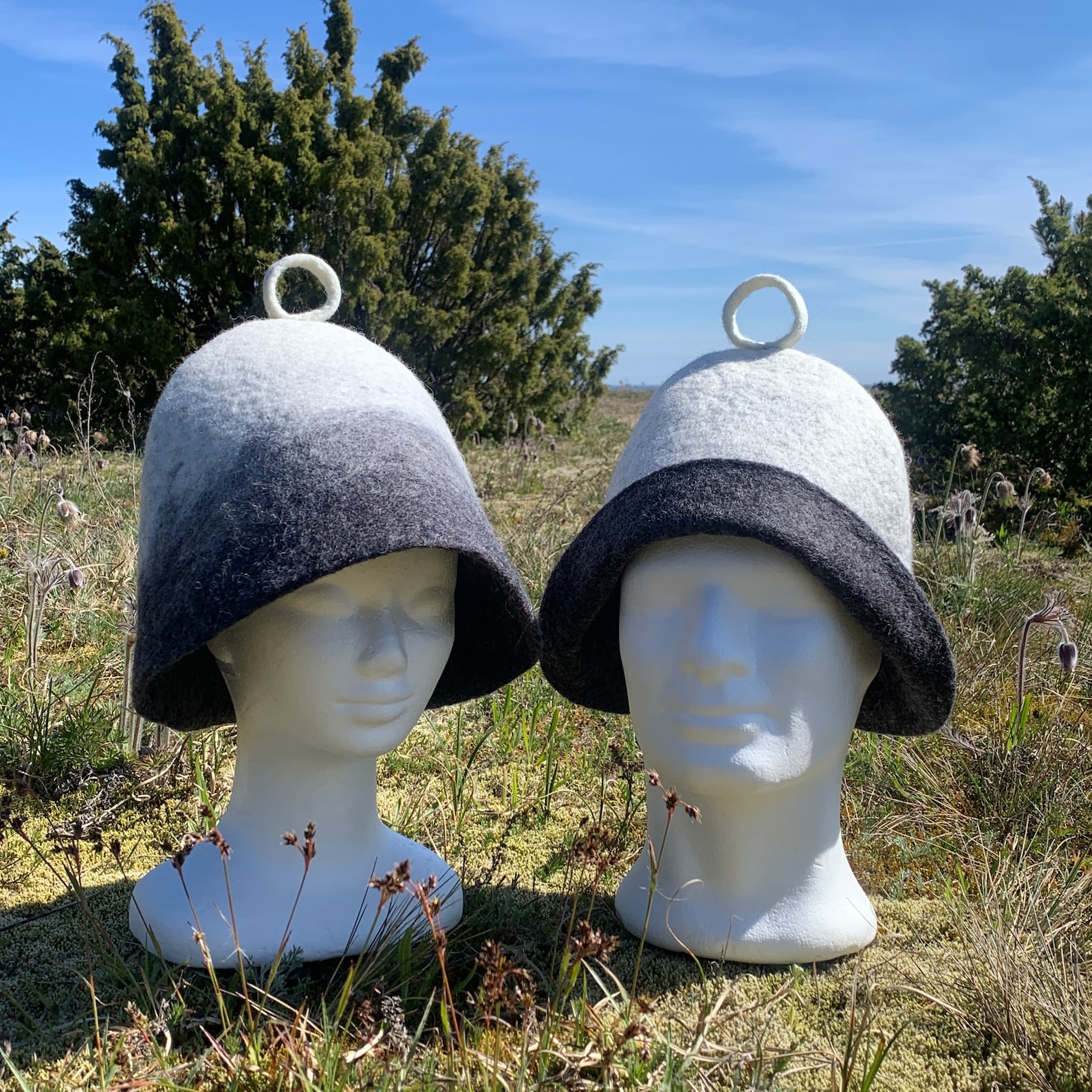 Matching Sauna Hats