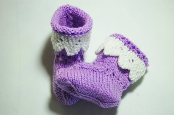 lilac baby socks