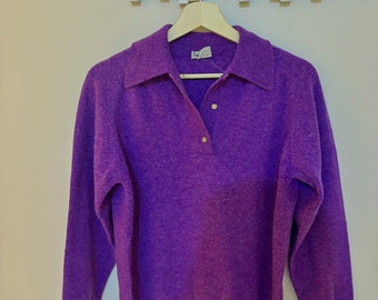 Purple woollen jumper