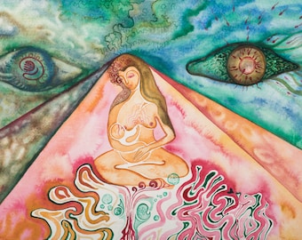 Mutter - Druck * Divine Feminine Art * Spirituelle Kunst
