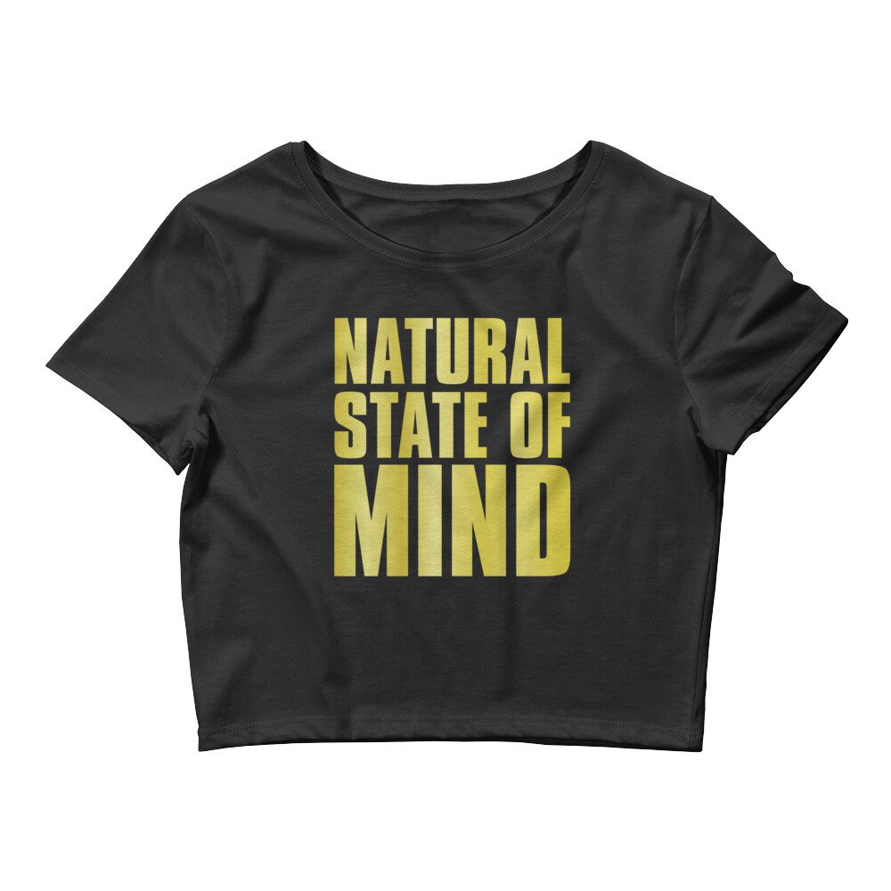 Natural State Of Mind Crop Tee Natural Hair T Shirt Etsy
