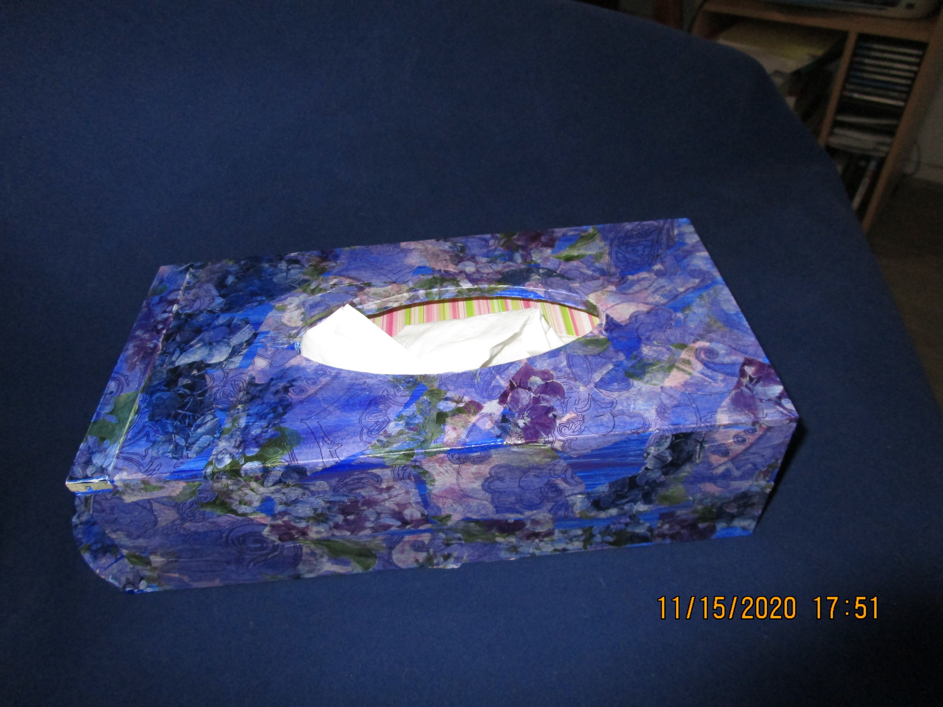 Boite en Bois Pour Mouchoirs