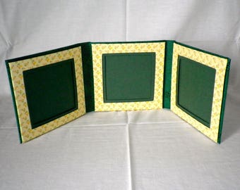 For 3 photo frame made of cardboard