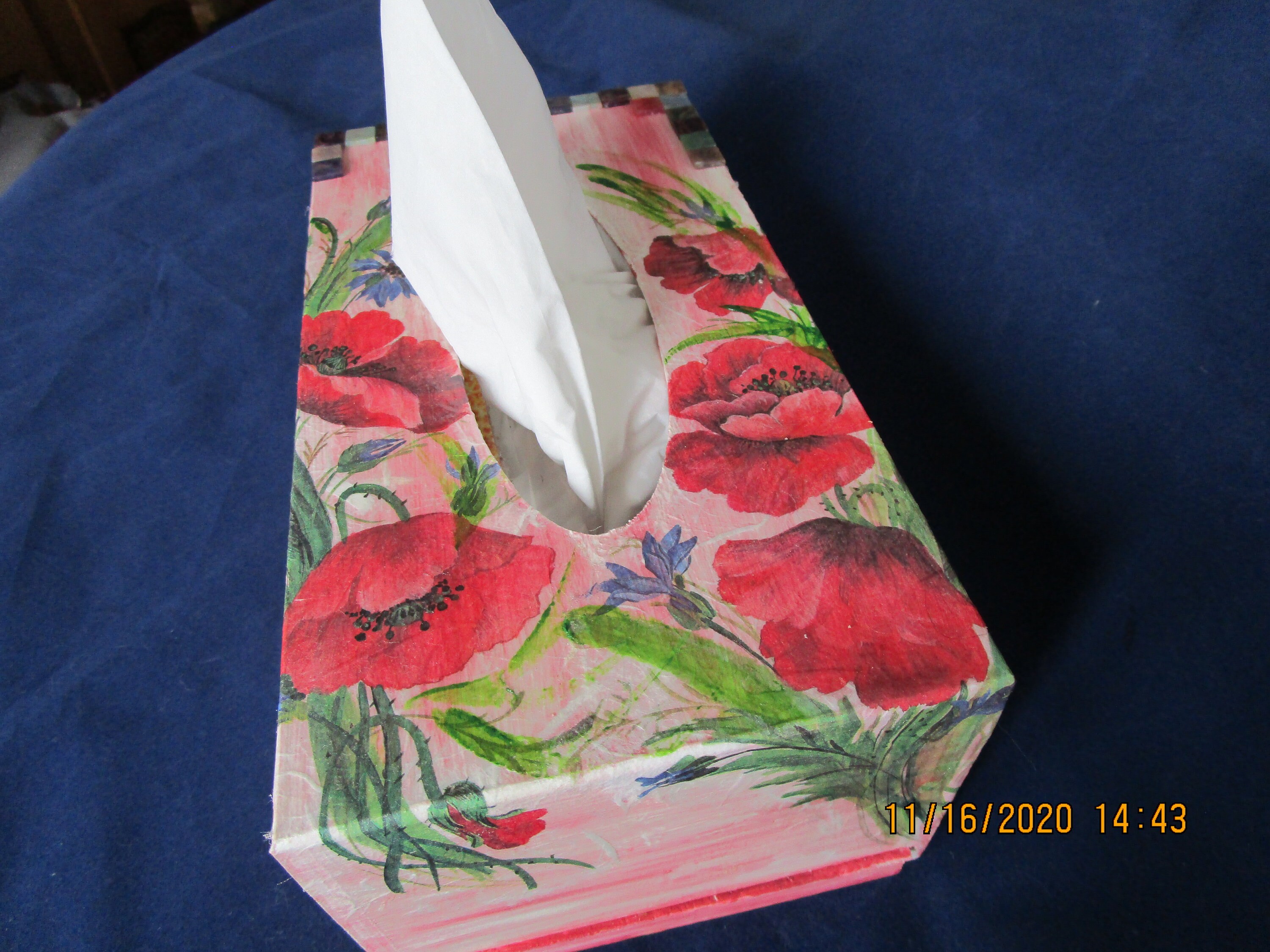 Boite en Bois Pour Mouchoirs