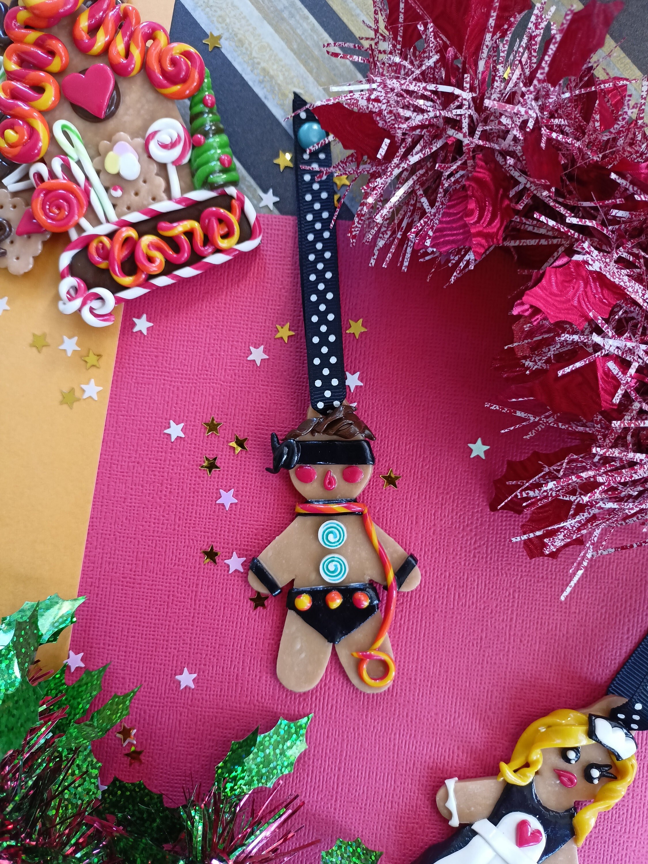 Bonhomme de Pain d'épices Version Sm, Déco Noël Humouristique,