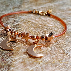 Bracelet for women stars and moons