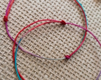 Multicolored unisex bracelet, gradient colors, link bracelet