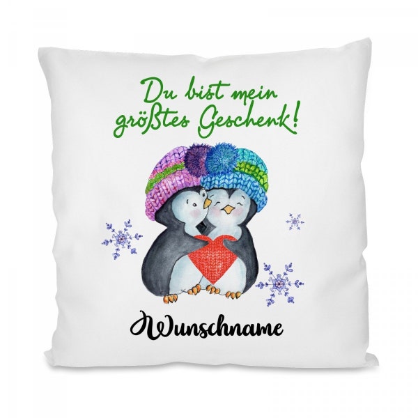 Kissen mit Motiv Modell: Du bist mein größtes Geschenk.... (individualisierbar)