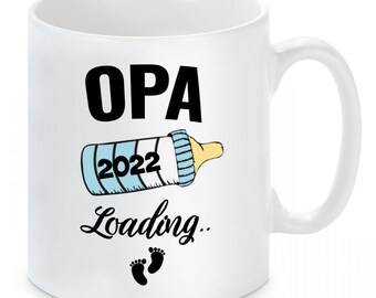 Tasse mit Motiv - Opa 2022 loading (blau)