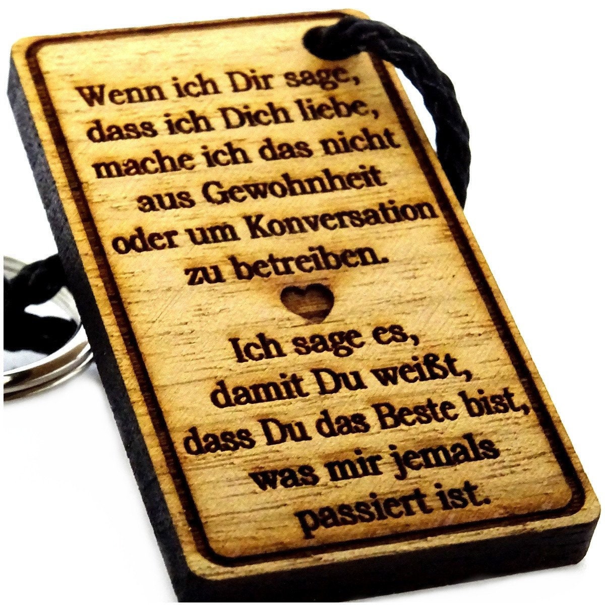 Ich Weiß Dass Es Schwer Ist Ich Trag Handschellen Gravur Schlüsselanhänger Aus Holz Modell: Wenn Ich Dir Sage - Etsy