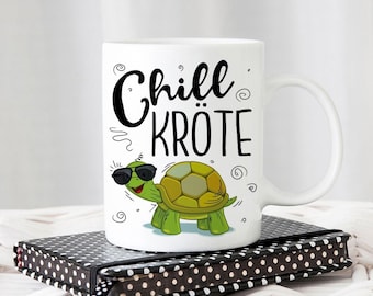 Tasse mit Motiv -  Chillkröte