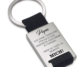 Lieblingsmensch Metall Schlüsselanhänger - PAPA Ich habe versucht für Dich das perfekte Geschenk zu finden. Aber du hast ja bereits mich!