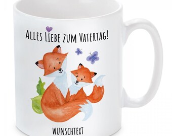 Tasse mit Motiv: Alles Liebe zum Vatertag! (personalisierbar)