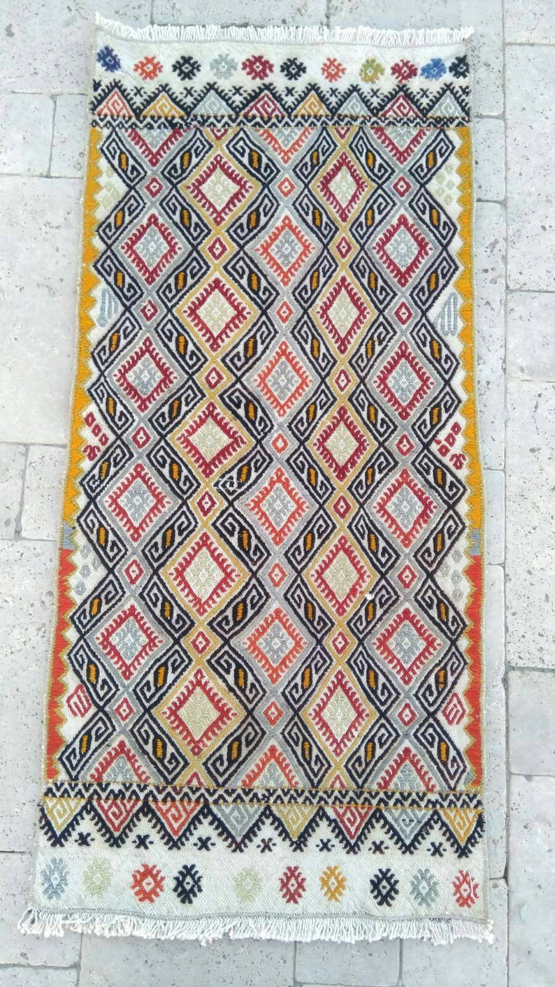 turkish doormat oushak kilim rugs Vintage small turkish kilim rugs rugs kilim doormat small rug handmade small kilim rug small kilim