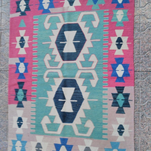 Small rugs, turkish rugs, shops oushak rugs, vintage rugs, teppich, handmade rugs, wool rugs, floor rugs, rugs, area rugs, kilim rugs, 4x2,8 ft!