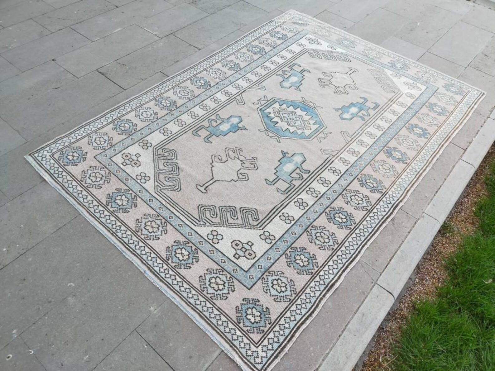 Vintage Navy Blue Rug Blue Rug Vintage Area Rugs Rugs Blue Etsy