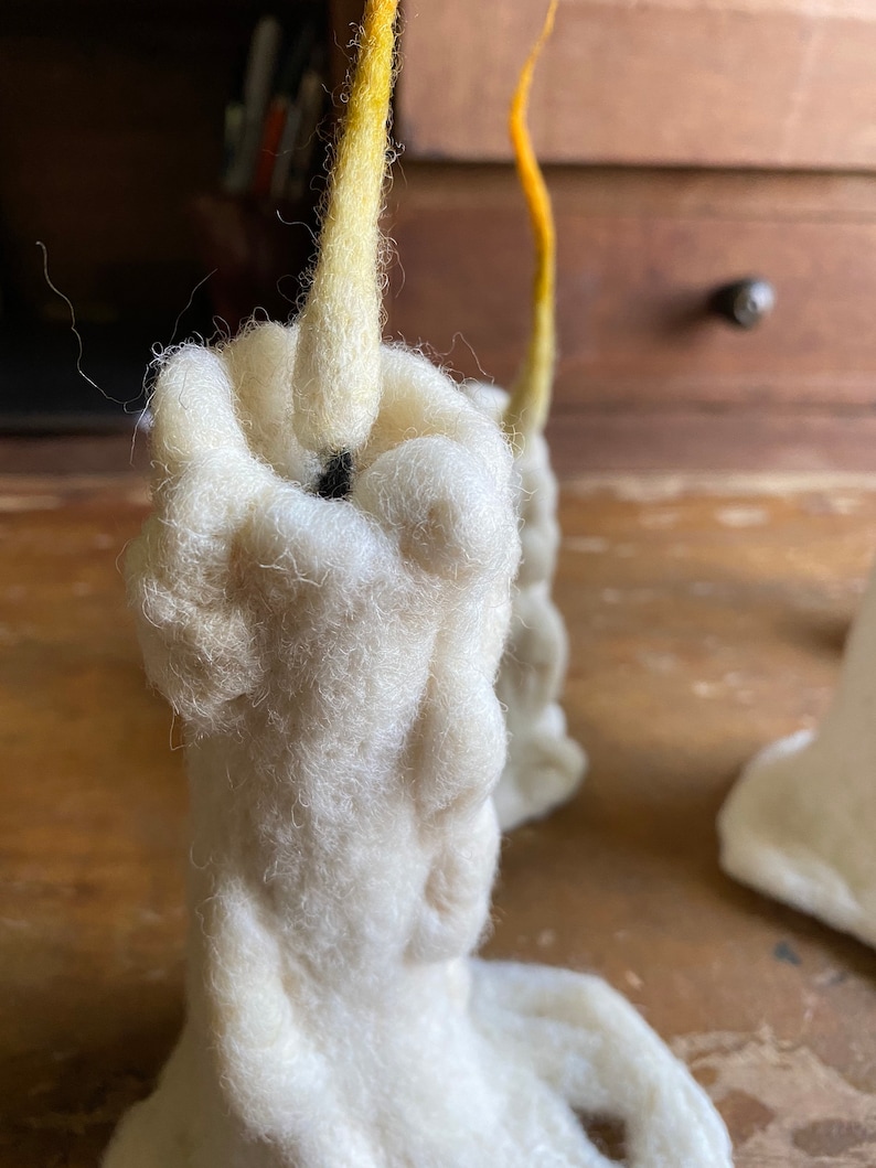 Needle Felted Candles