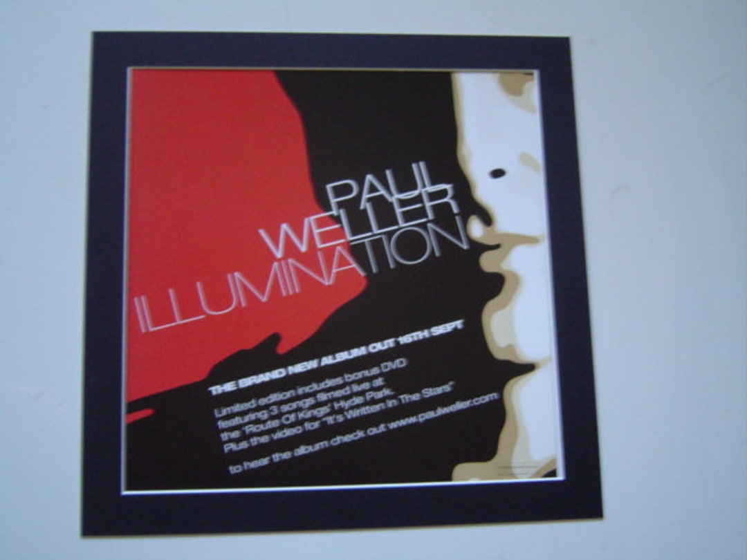 Paul Weller Illumination Original Poster in A Custom Made - Etsy