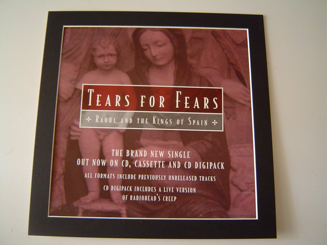 Tears For Fears Shout Song Lyric Vintage Quote Print - Red Heart Print
