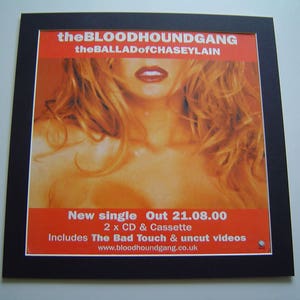 Bloodhound Gang Ballad of Chasey Lain Poster in A Custom Made ...