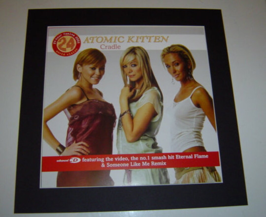 Atomic Kitten Cradle Original Poster in A Custom Made Mount Etsy