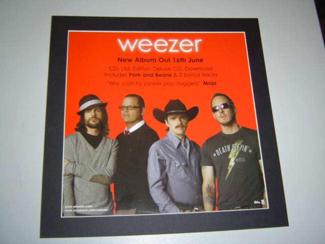 Weezer Pork and Beans 2nd Different Poster in A Custom Made Etsy
