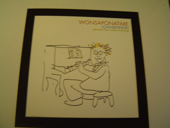 John Lennon Wonsaponatime Original Poster in A Custom Made Mount Ready To  Frame