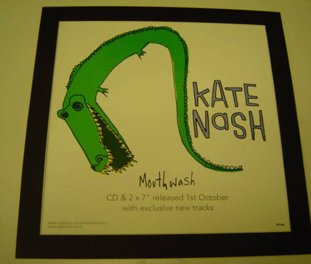 Kate Nash Mouthwash Poster in A Custom Made Mount Ready to Frame Etsy