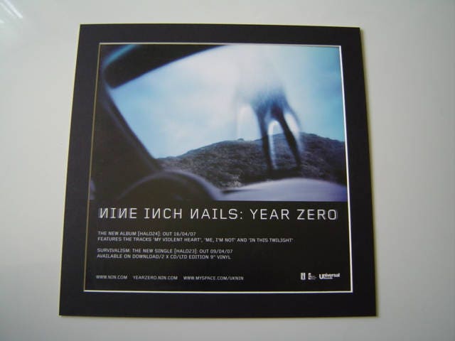 Nine Inch Nails Year Zero Original Poster in A Custom Made - Etsy Nine Inch Nails Year Zero Original Poster in A Custom Made - Etsy