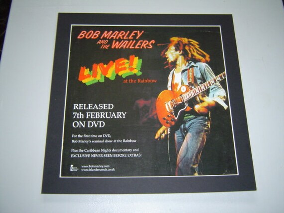 Bob Marley Live At The Rainbow Original Poster In A Custom Etsy Bob Marley Live At The Rainbow Original Poster In A Custom Etsy