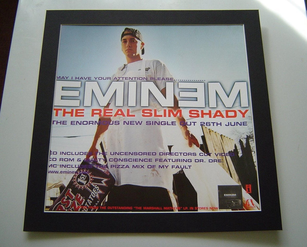 Buy Eminem Poster - The Real Slim Shady at 5% OFF 🤑 – The Banyan Tee